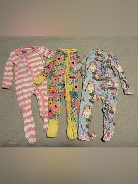 Multiple Footed PJs for Baby Girl